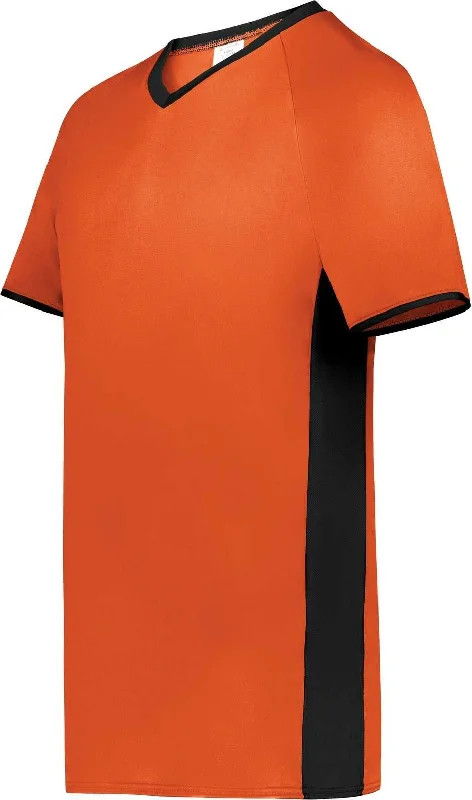 Augusta 6907 Cutter+ V-Neck Jersey - Orange Black