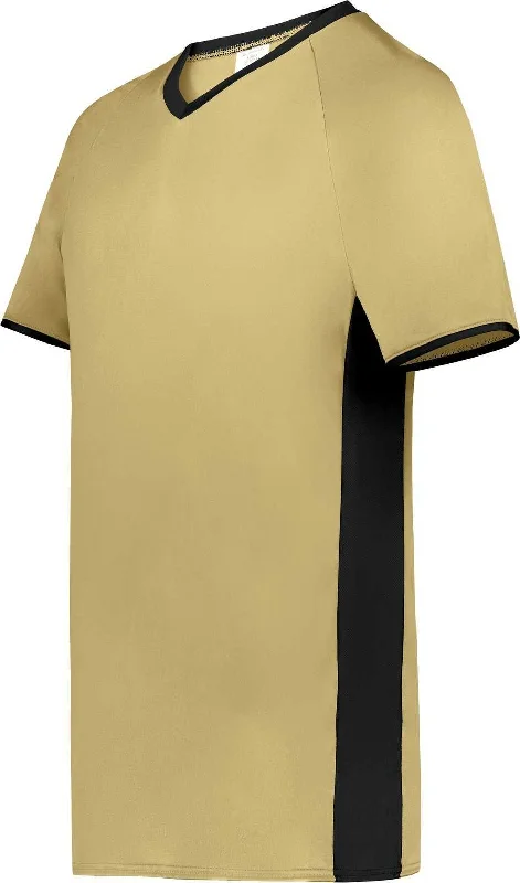 Augusta 6907 Cutter+ V-Neck Jersey - Vegas Gold Black