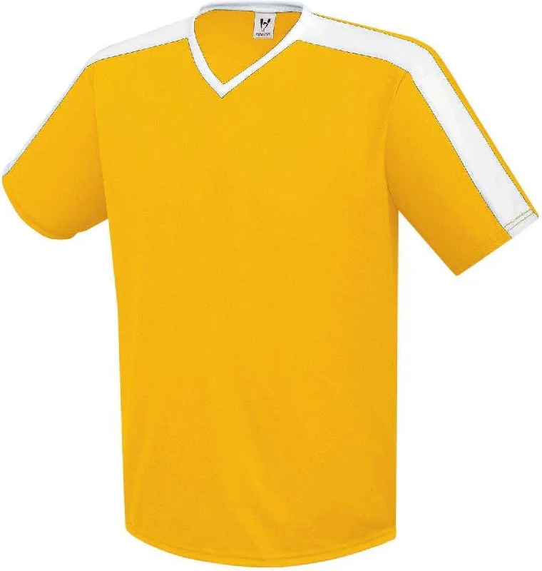 High Five 322730 Genesis Jersey Adult  - Athletic Gold White