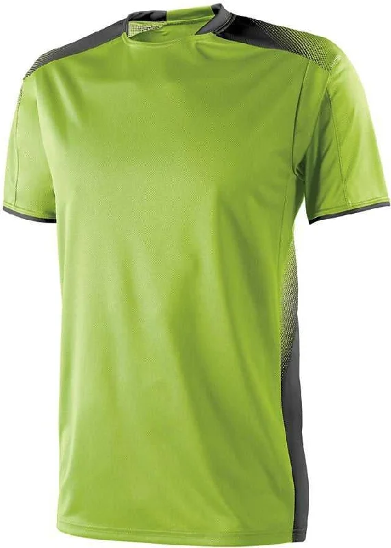 High Five 322920 Adult Ionic Soccer Jersey - Lime Black