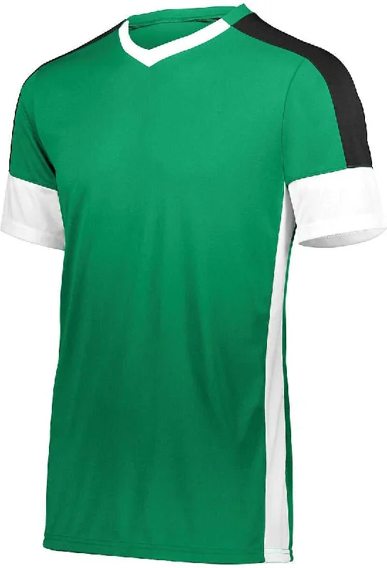 High Five 322930 Wembley Soccer Jersey - Kelly White Black