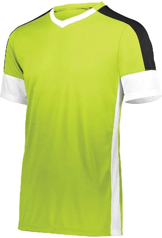 High Five 322930 Wembley Soccer Jersey - Lime White Black