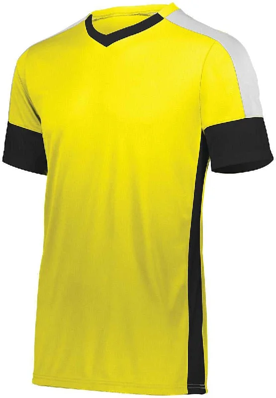 High Five 322930 Wembley Soccer Jersey - Power Yellow Black White