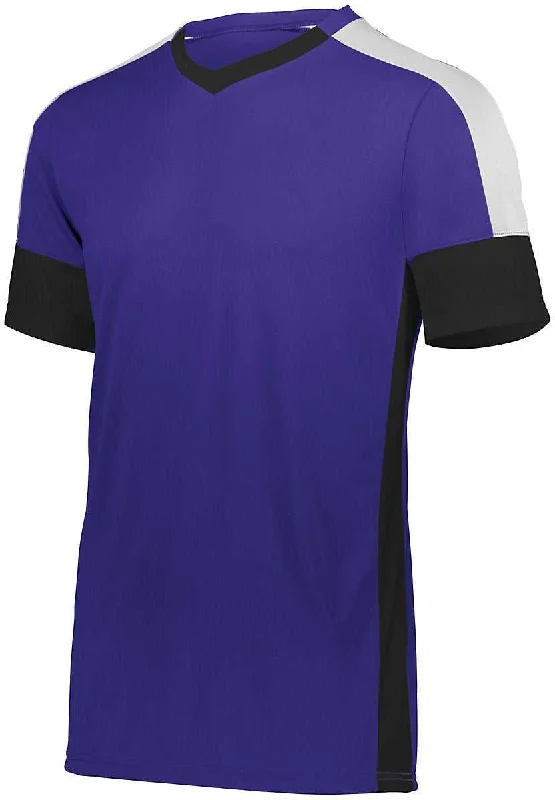 High Five 322930 Wembley Soccer Jersey - Purple Black White