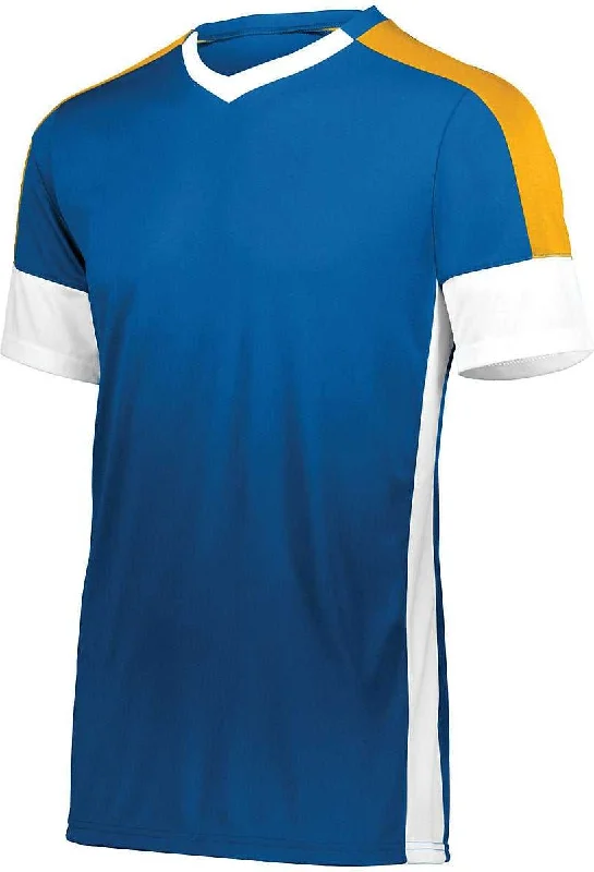 High Five 322930 Wembley Soccer Jersey - Royal White Athletic Gold