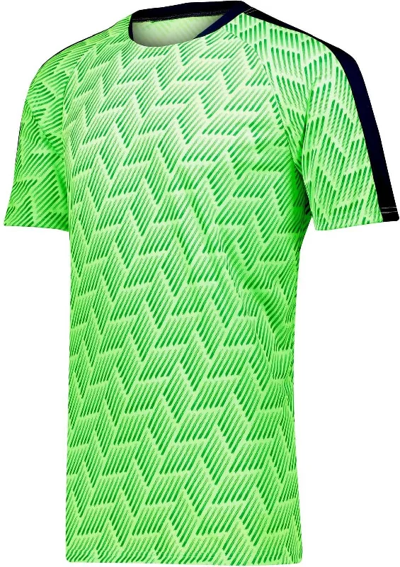 High Five 322980 Hypervolt Jersey - Lime Print Navy