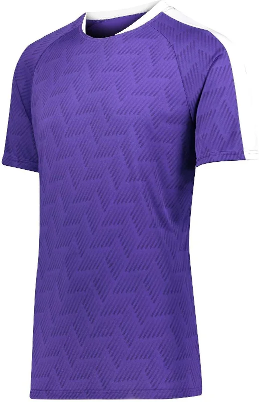 High Five 322980 Hypervolt Jersey - Purple Print White