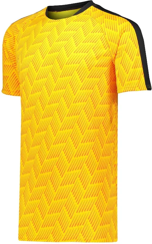 High Five 322981 Youth Hypervolt Jersey - Power Yellow Print Black