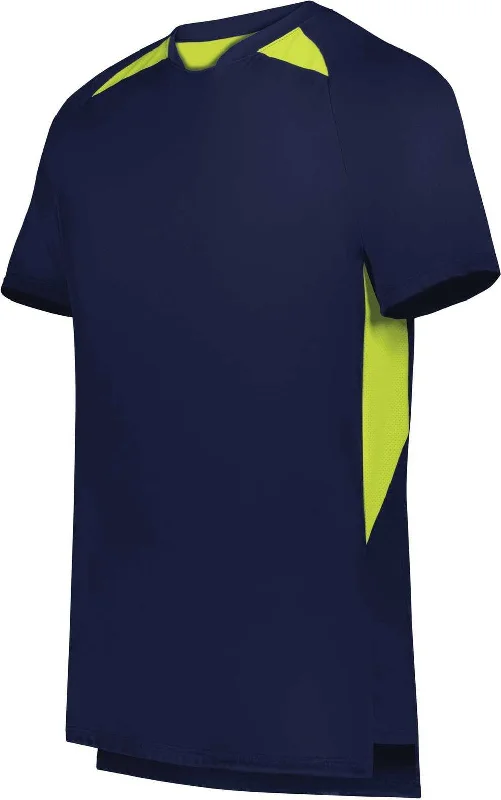 High Five 322990 Hawk Evolution Soccer Jersey - Navy Lime