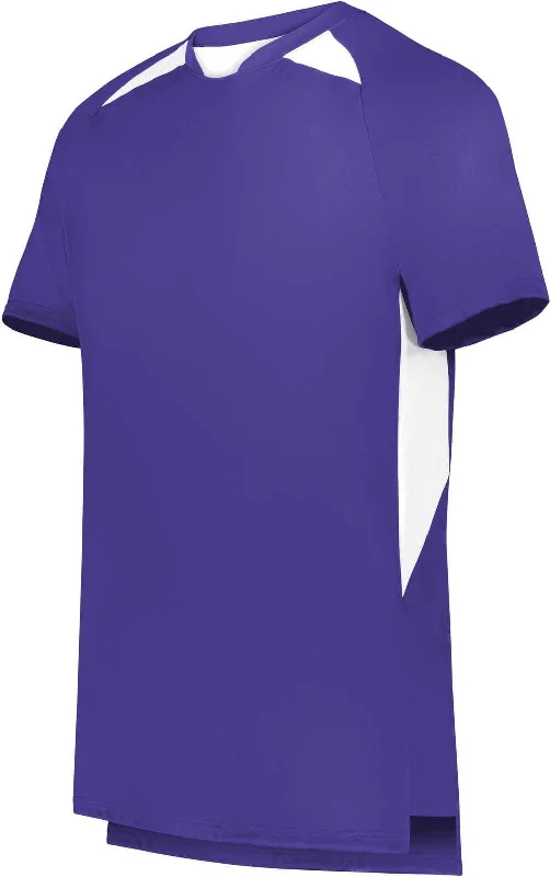 High Five 322990 Hawk Evolution Soccer Jersey - Purple White