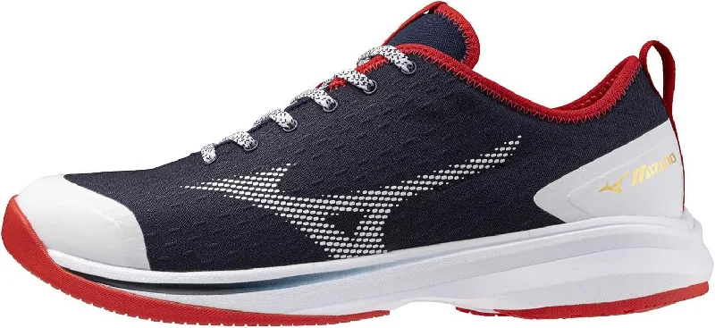 Mizuno Dominant 4 Low Turf Shoe - Navy Red