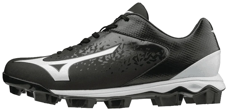 Mizuno Select Nine Low Molded Cleats - Black White