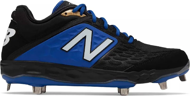 New Balance 3000v4 Fresh Foam Metal Cleats Low Cut - Black Blue