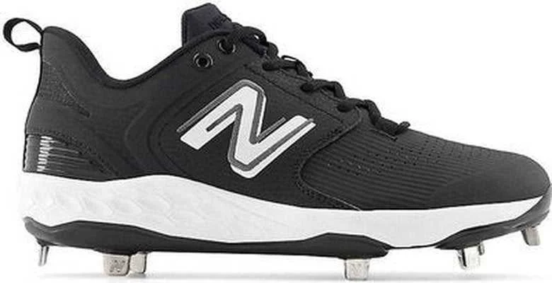 New Balance 3000v6 Fresh Foam Metal Cleats Low Cut - Black