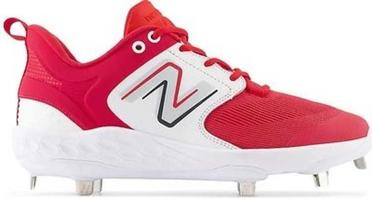 New Balance 3000v6 Fresh Foam Metal Cleats Low Cut - Red