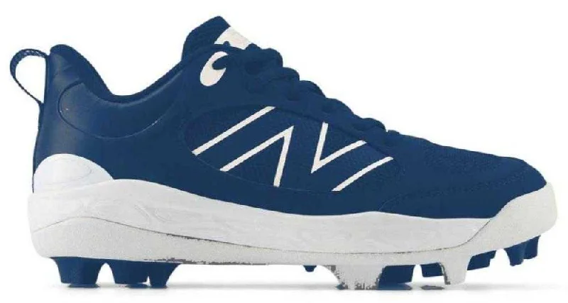 New Balance 3000v7 Boys Fresh Foam Rubber Molded Cleats - Team Navy White