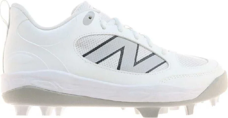 New Balance 3000v7 Boys Fresh Foam Rubber Molded Cleats - White