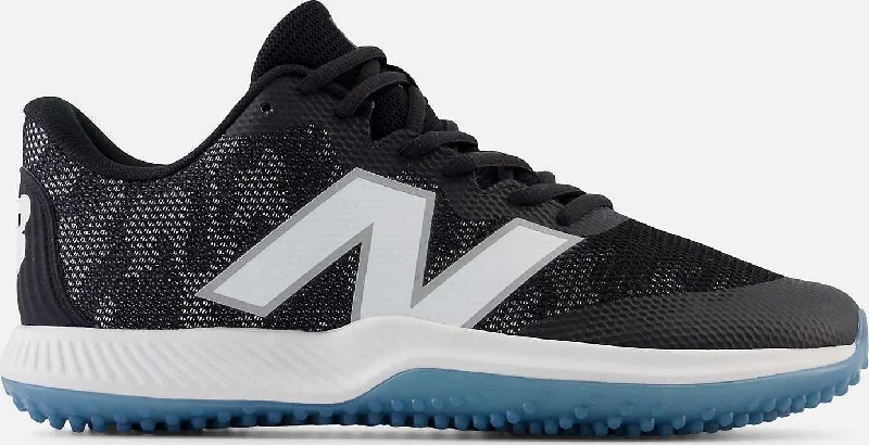 New Balance 4040v7 Fresh Foam Turf Baseball Shoe - Black White