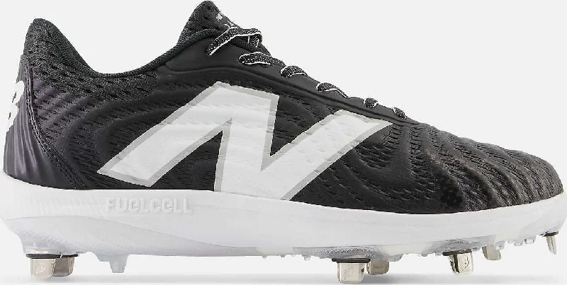 New Balance FuelCell  L4040v7 Low Cut Metal Cleat - Black White