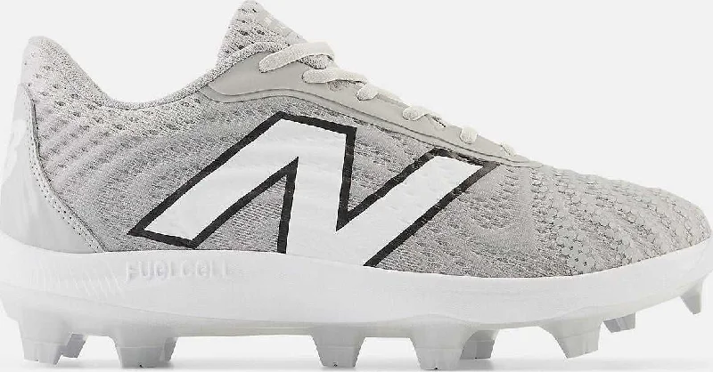 New Balance FuelCell PL4040v7 Low Molded Cleat - Gray White