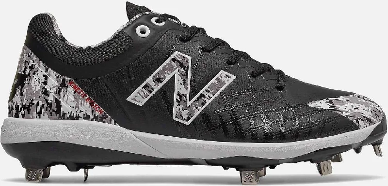 New Balance Pedroia L4040v5 Low Cut Metal Cleat - Black