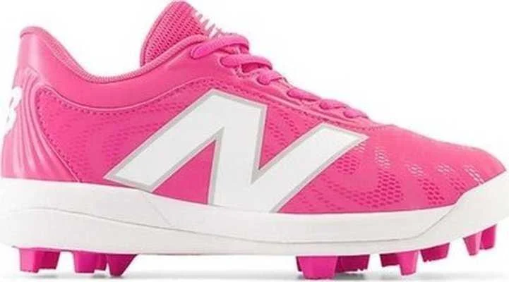 New Balance Youth J4040v7 Low Rubber Molded Cleat - Pink