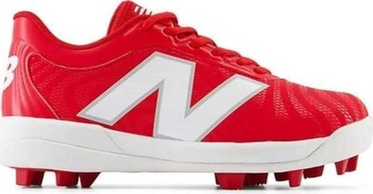 New Balance Youth J4040v7 Low Rubber Molded Cleat - Red