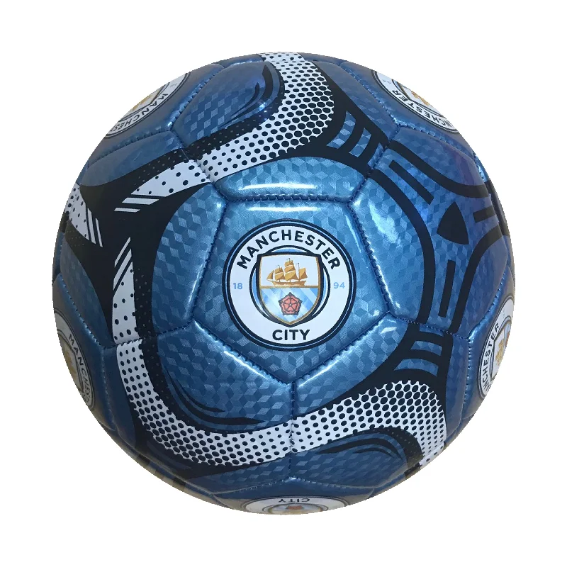 Manchester City Sky Comet Size 5 Soccer Ball