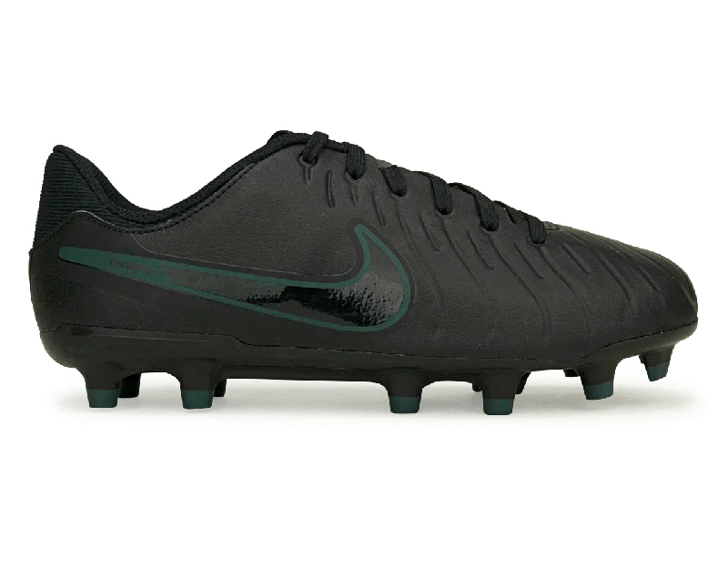 Nike Kids Tiempo Legend 10 Academy FG Black/Deep Jungle